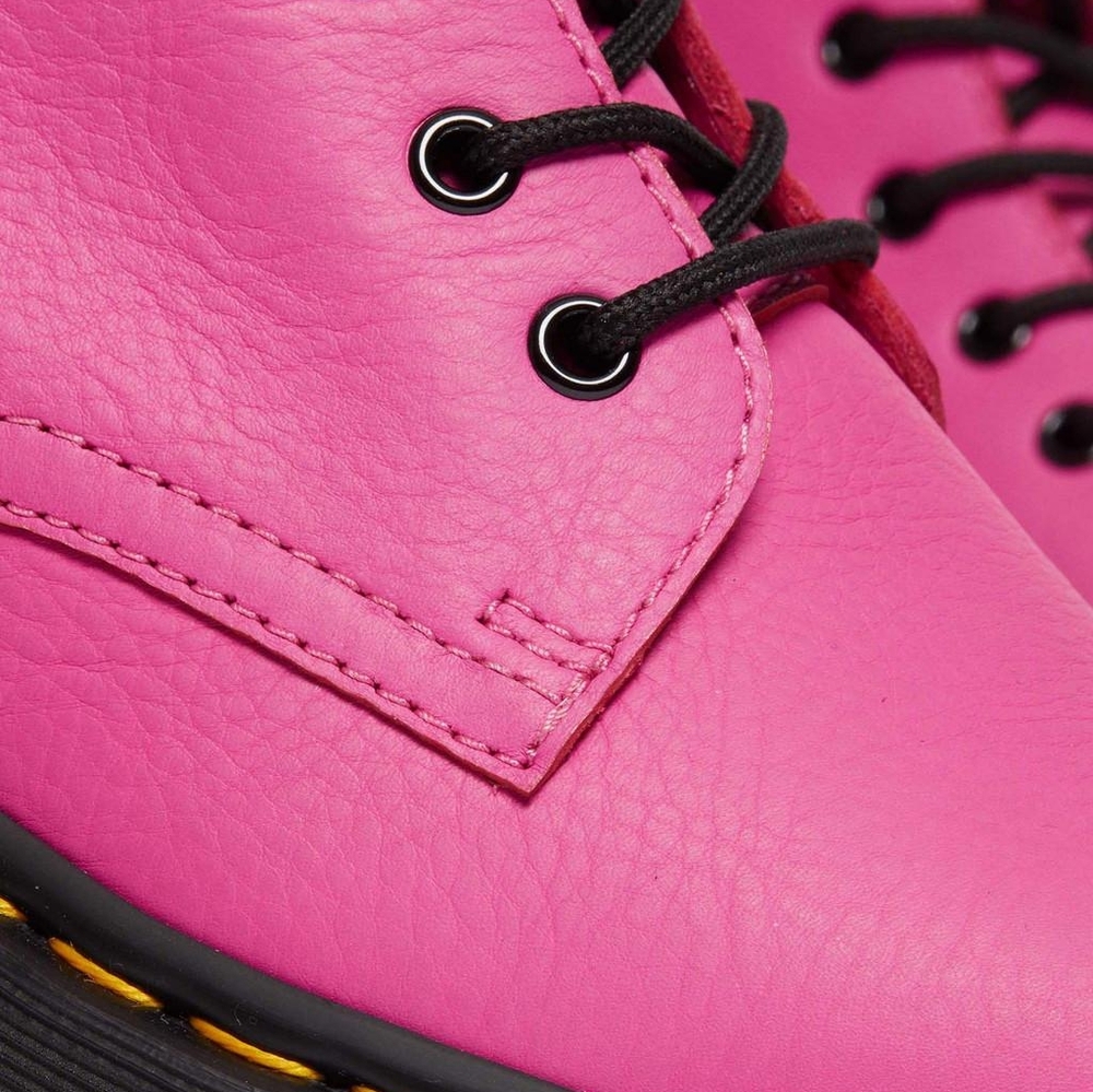 Dr. Martens Pink Leather Jadon Boots - Picture 4 of 7
